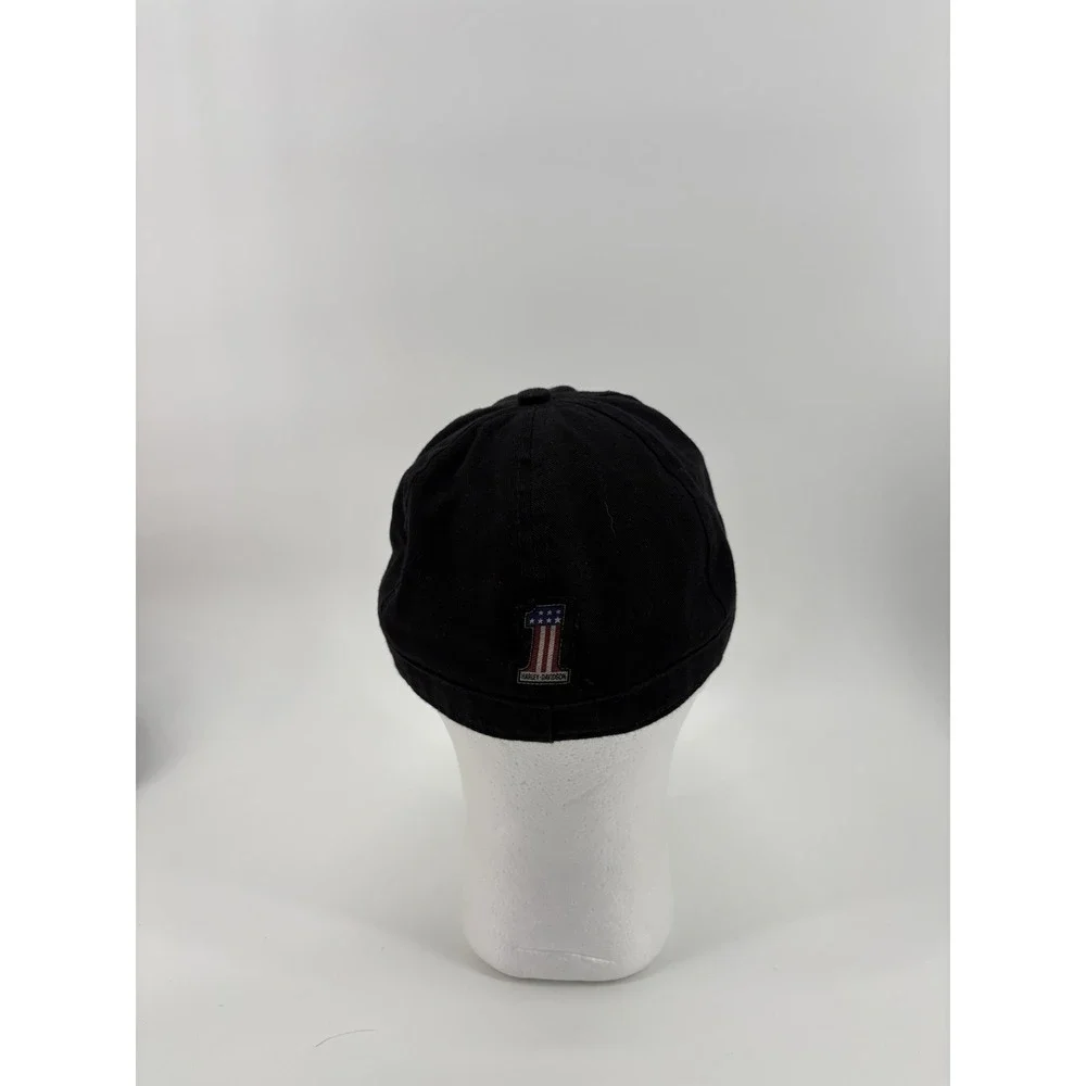 Harley Davidson‎ Number 1 - Black Hat Cap Rhinestones Bling Medium Fitted